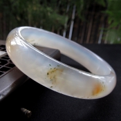 精美天然冰透水草瑪瑙玉鐲