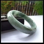 純天然緬甸a貨飄花翡翠玉手鐲