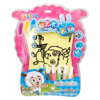 大圣玩具喜羊羊系列DIY砂艺术KTY004儿童砂画沙画手工画