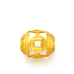 國(guó)博財(cái)源滾滾黃金足金吊墜轉(zhuǎn)運(yùn)珠