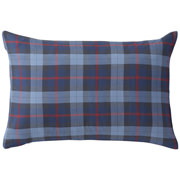 棉法蘭絨枕套50×70cm用/海軍藍格紋