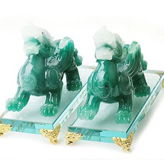 精品仿青玉擺件★鎮宅旺財對貔貅★家居飾品工藝品招財風水擺設