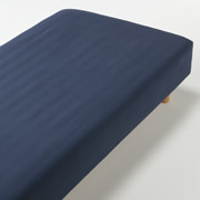 棉法兰绒床罩140×200×18-28cm用/海军蓝