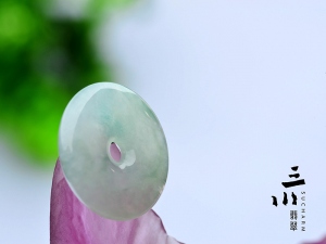 特價冰種天然A貨翡翠平安扣吊墜
