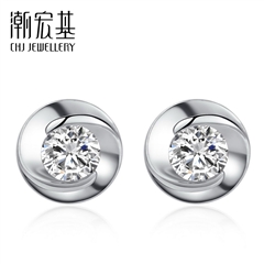 永恒閃耀系列-心相隨-鉆石耳釘/耳墜