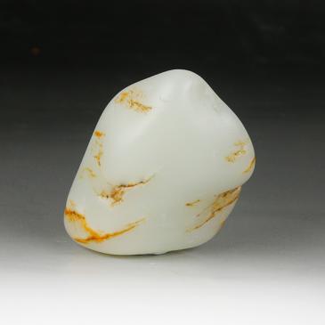 新疆天然和田白玉籽料原石78.1g專柜正品包郵