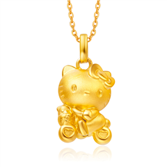 HelloKitty凱蒂貓可愛(ài)黃金足金吊墜