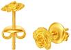 浪漫玫瑰足金耳環(huán)