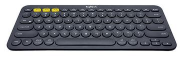 罗技 K380多设备蓝牙键盘 安卓苹果手机电脑平板多平台切换键盘黑色