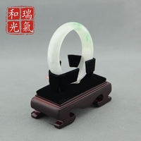 瑞氣和光1158-54純天然綠翡翠A貨玉鐲專柜高檔圓玉翡翠手鐲送禮物