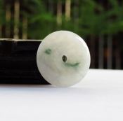 冰糯翡翠A貨飄花平安扣
