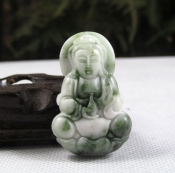 玉緣軒純天然南陽獨(dú)山玉觀音小掛件獨(dú)玉觀音小掛墜天藍(lán)飄花獨(dú)玉菩薩辟邪保平安