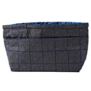 锦纶混可携带式整理包约15×28×7.5cm深灰色×蓝色