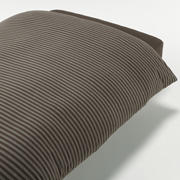 棉天竺被套K230×210cm用/混棕色条纹