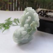 開光正品純天然緬甸a貨翡翠玉貔貅吊墜