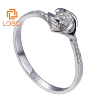 洛宝希女士钻石戒指求婚定情钻戒订婚结婚戒指裸钻定制LA213