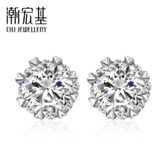 永恒婚鉆系列-愛的港灣-鉆石耳釘/耳墜
