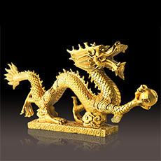 精品銅器漢龍擺件★祥龍家居辦公擺件喬遷商務禮品★招財聚財鎮宅納福