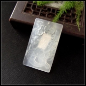 純天然白玉髓招財貔貅掛件