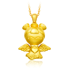 平安福星寶寶黃金足金吊墜