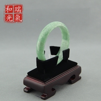 瑞氣和光正品高檔送禮玉手鐲純天然A貨翠綠色冰糯種翡翠玉鐲