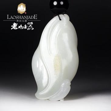 和田玉籽料手把件獸手玩件把件
