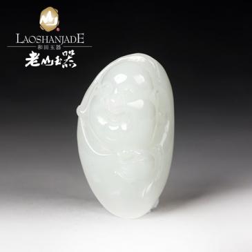 和田玉掛件佛手感舒服潤滑