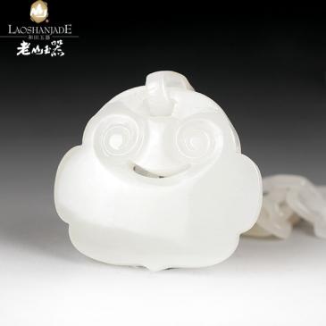 和田玉羊脂玉鏈墜如意貼身滋潤獨特別致
