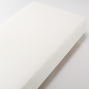 麻平织床罩D140×200×18-28cm用/本白色