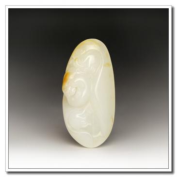 和田白玉籽料掛件佛
