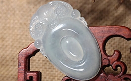 天然翡翠掛件--老坑冰種睛水綠細(xì)潤(rùn)晶瑩大氣雙面精雕羊羊送福