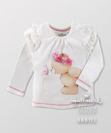 女童2015春秋莫代尔公主风长袖T恤