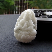 藍(lán)田玉生肖?；⑹刈o(hù)神虛空藏菩薩/生肖本命佛吉祥物/護(hù)身符八大守護(hù)神/玉緣軒正品