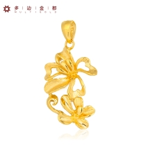 足金花團錦簇吊墜4.43g4.43g
