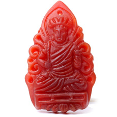 精品紅玉髓屬雞本命佛開運禮品★不動尊菩薩吊墜★屬雞生肖吉祥物