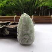 精美翡翠生肖蛇守護神本命佛普賢菩薩