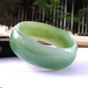 天然東陵玉冰瑩水潤俏色精致玉手鐲/玉石滿綠玉鐲子/東陵玉滿綠玉鐲/玉緣軒正品
