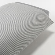 棉天竺被套SD170×210cm用/混灰色条纹