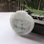 純天然緬甸a貨翡翠玉鴛鴦吊墜掛件