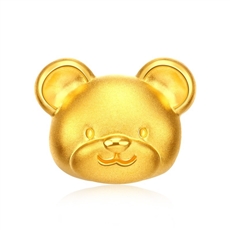 微笑熊—3D足黄金手链