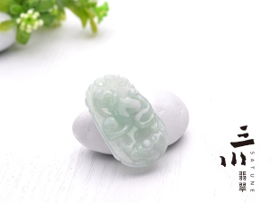 天然A貨翡翠生肖猴