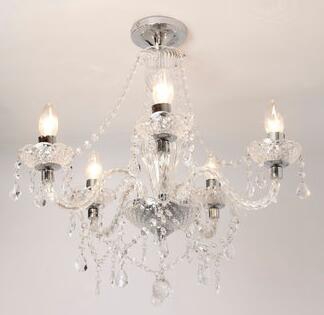 Chrome Bryony 5 Light Semi Flush Chandelier
