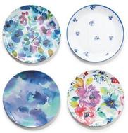 SetPf4FloralWatercolourSidePlates,Multi