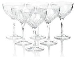 CrystalSetOf6FluenteChampagneSaucers