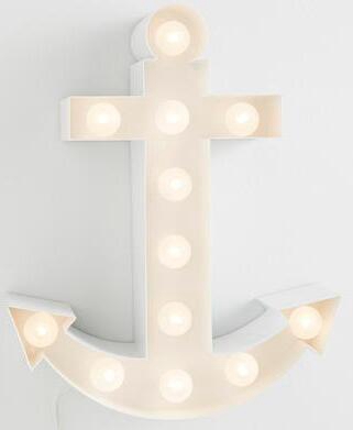 WhiteAnchorMarqueeWallLight