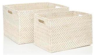 WhiteWashSetOf2StorageBaskets