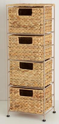 WaterhyacinthNarrow4Drawer