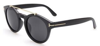 AlloyEmbellishedMatteBlackSunglasses