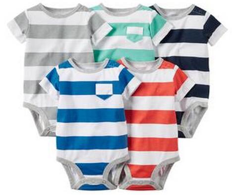 Carter'sNewborn&InfantBoy's5-PackShort-SleeveBodysuits-Striped