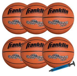 FranklinSportsGRIPRITE100BasketballTeamPackAndPump